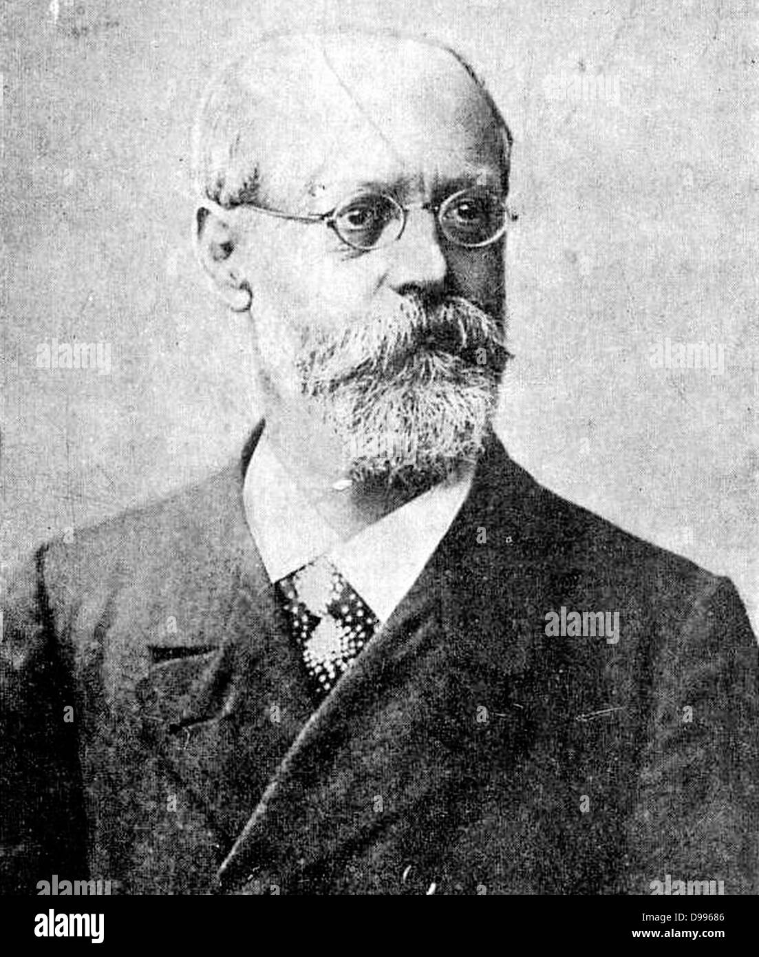 Karl Kautsky (1854 – 1938) Czech-German philosopher and politician. He was a leading theoretician of Marxism. Stock Photo