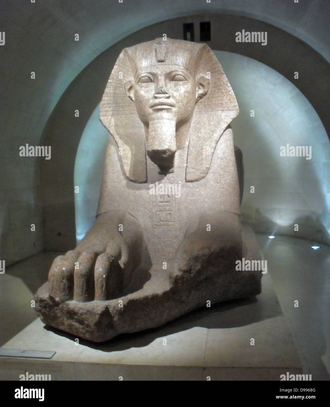 Grand sphinx, found at Tanis, Egypt. Granite Stock Photo