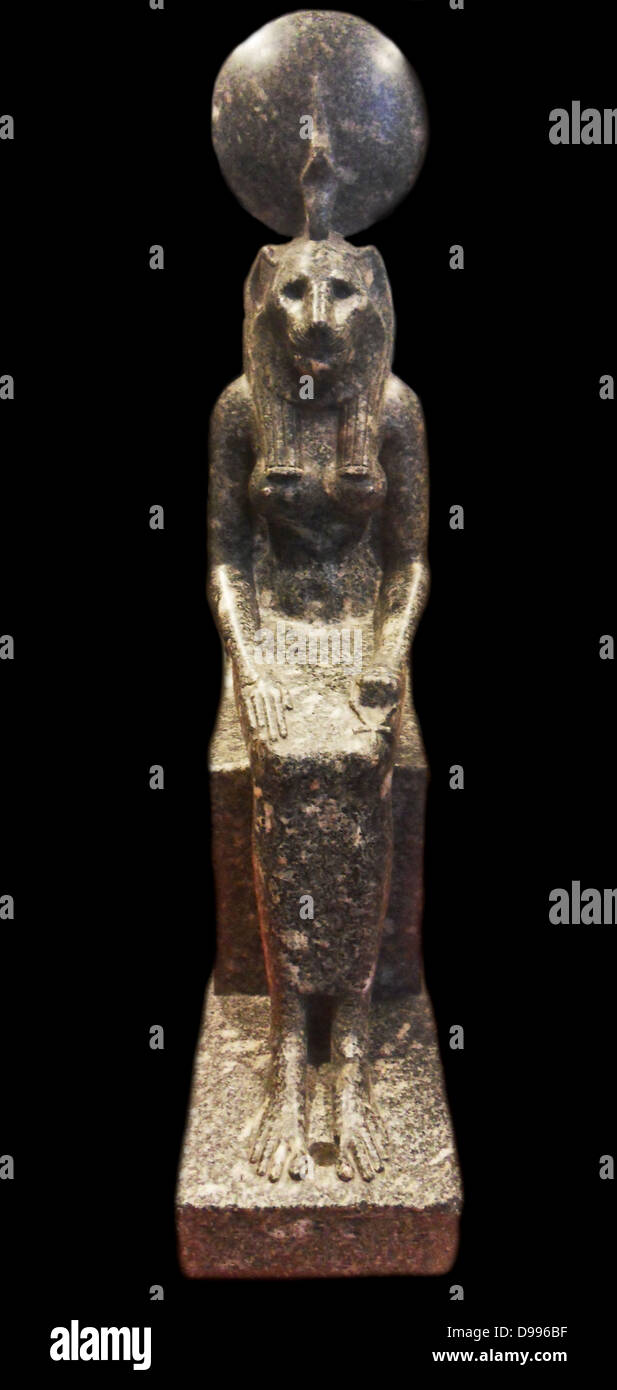 Sekhmet Egyptian lion-headed goddess Stock Photo