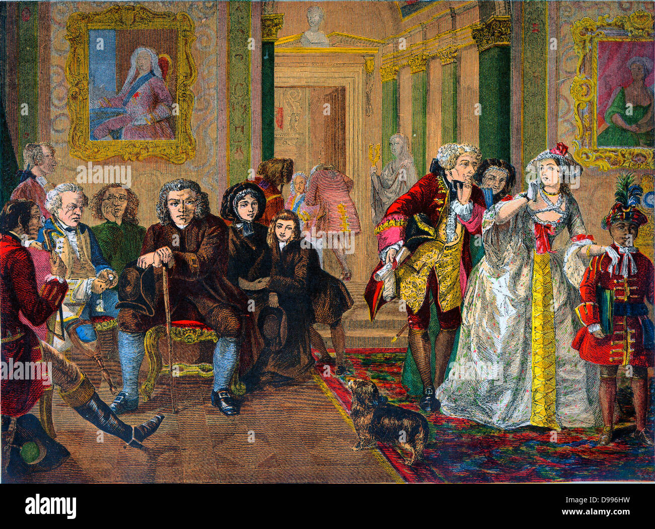 Dr. Johnson in the antiroom of Lord Chesterfield Stock Photo Alamy