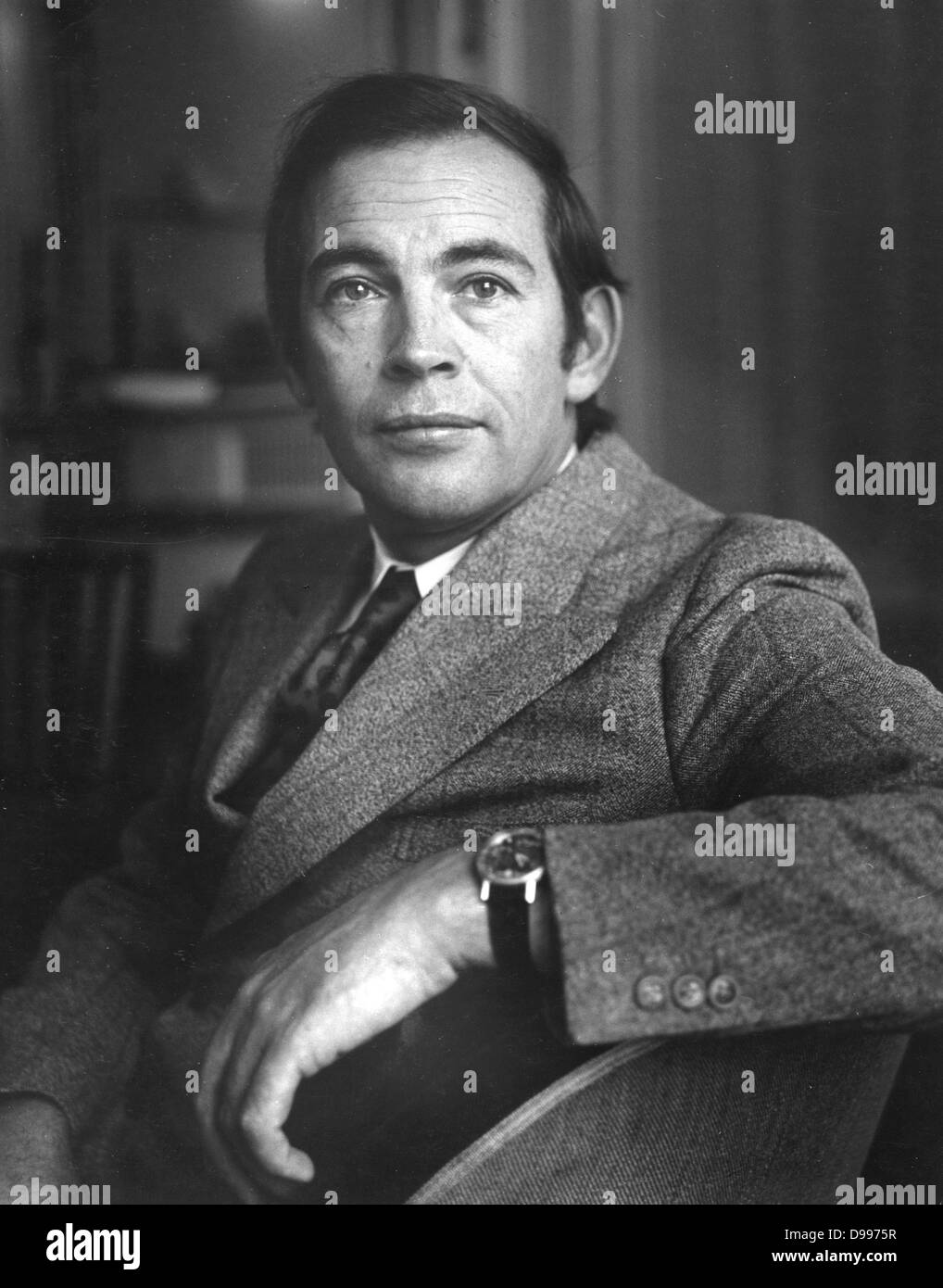 Portrait photograph of Dr. Christian Barnard (November 8, 1922 – September 2, 2001) , eminent South African heart transplant surgeon Stock Photo