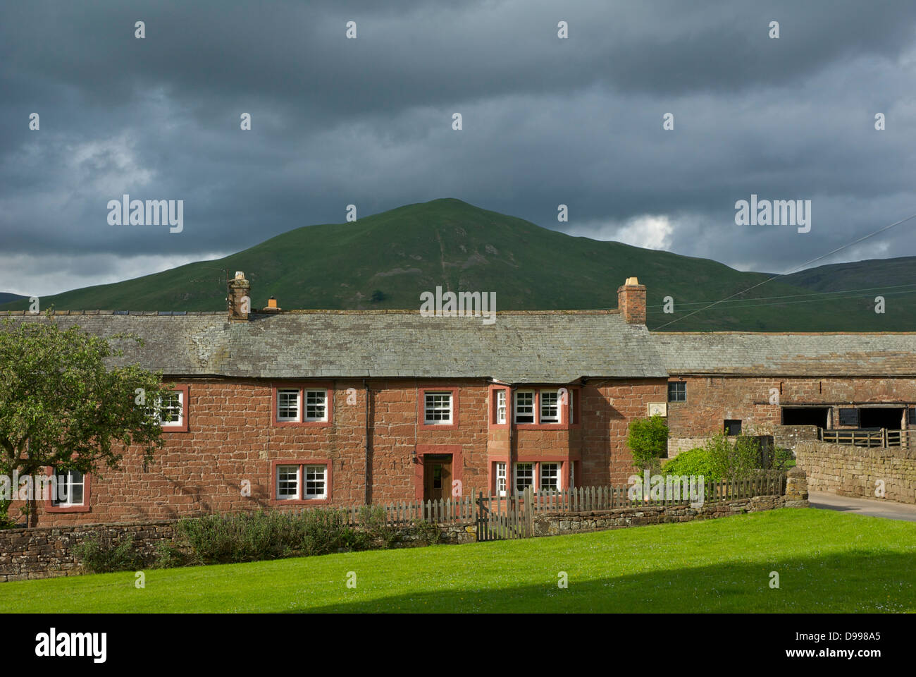 Sandstone farmhouse, in the village of Dufton, Eden Valley, Cumbria