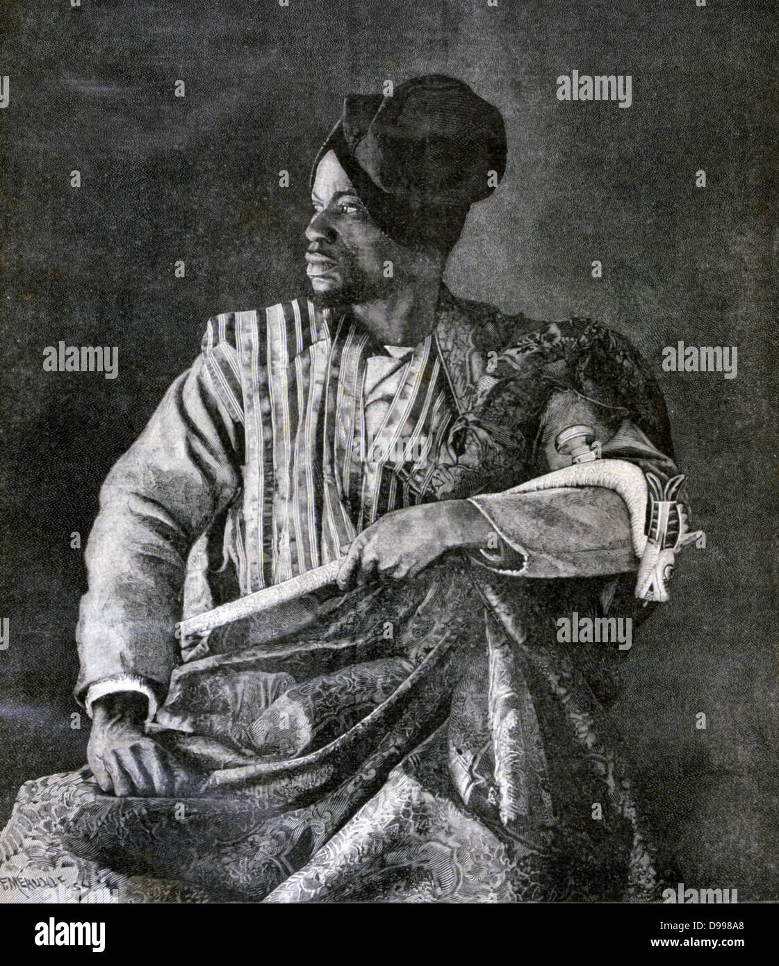 Chedingen, King Behanzin of Dahomey's (now Republic of Benin) chief
