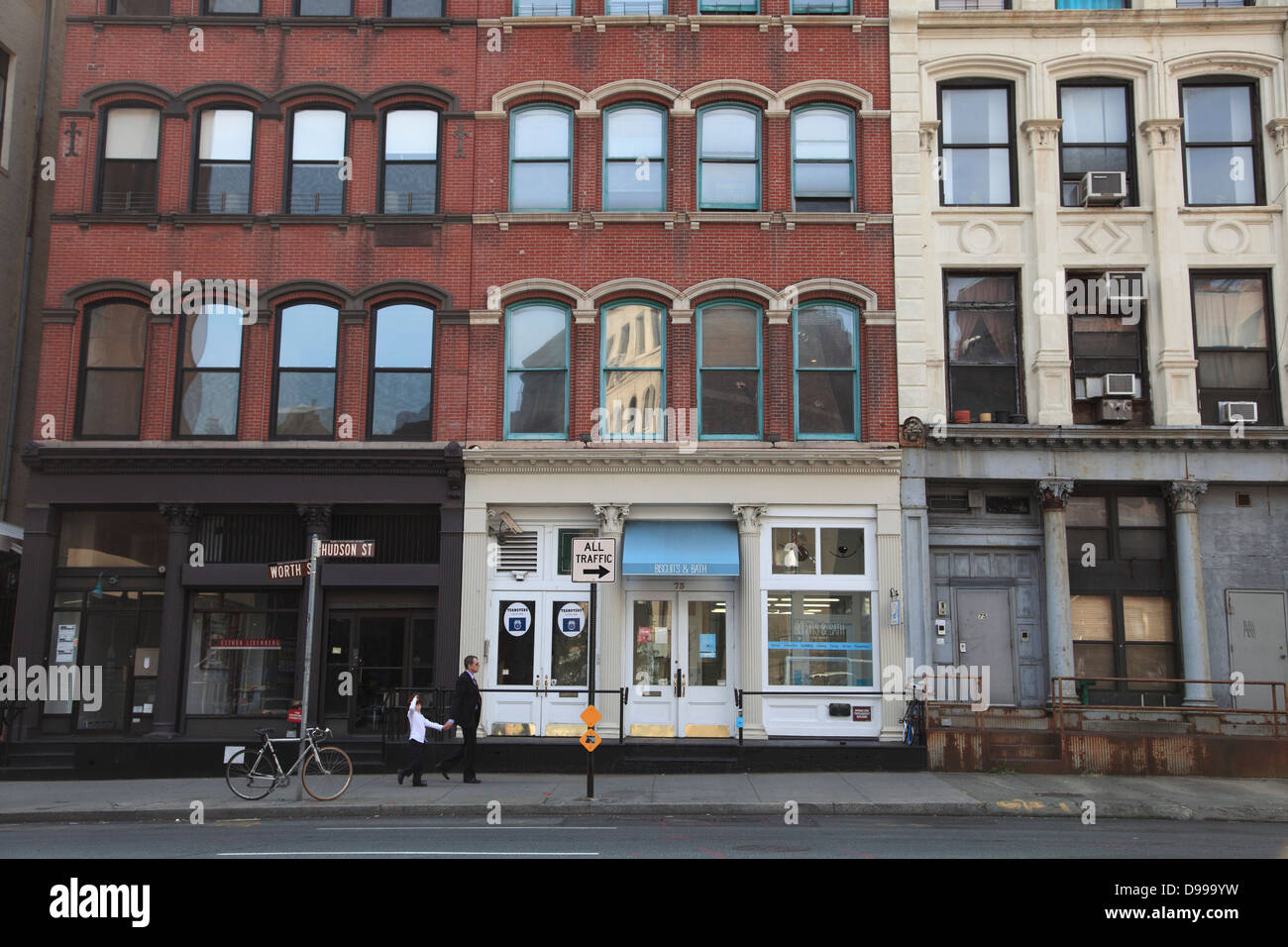 Street Scene, Tribeca, New York City, Manhattan, USA Stock Photo