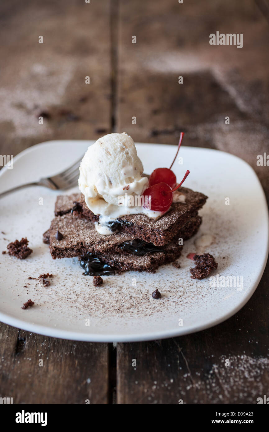 Brownie ala mode hires stock photography and images Alamy