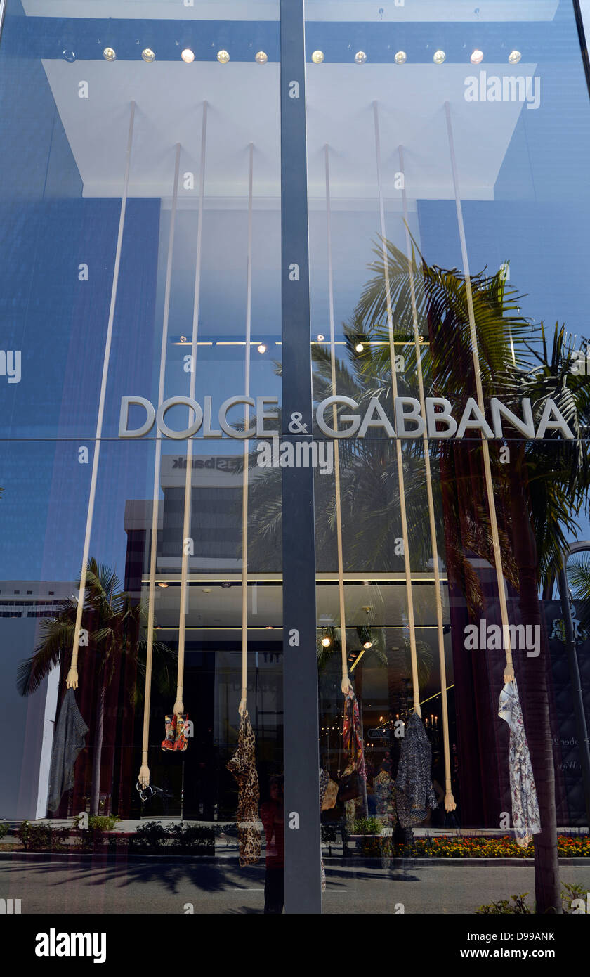 Dolce & Gabbana boutique, noble shopping street rodeo drive, Beverly