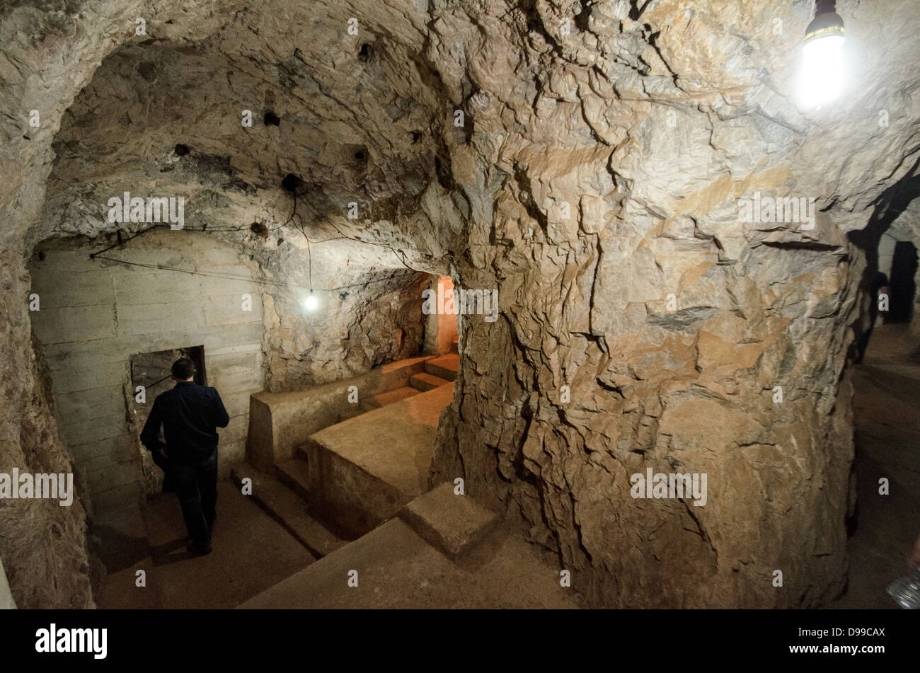 VIENG XAI, Laos - The Pathet Lao Caves of Vieng Xai in Houaphanh Province in northeastern Laos. It was in these natural caves deep in karsts that the Pathet Lao leadership avoided constant American bombing raids during the Vietnam War. Stock Photo