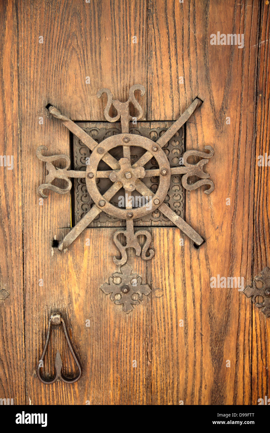 Door With Peephole Stock Photo