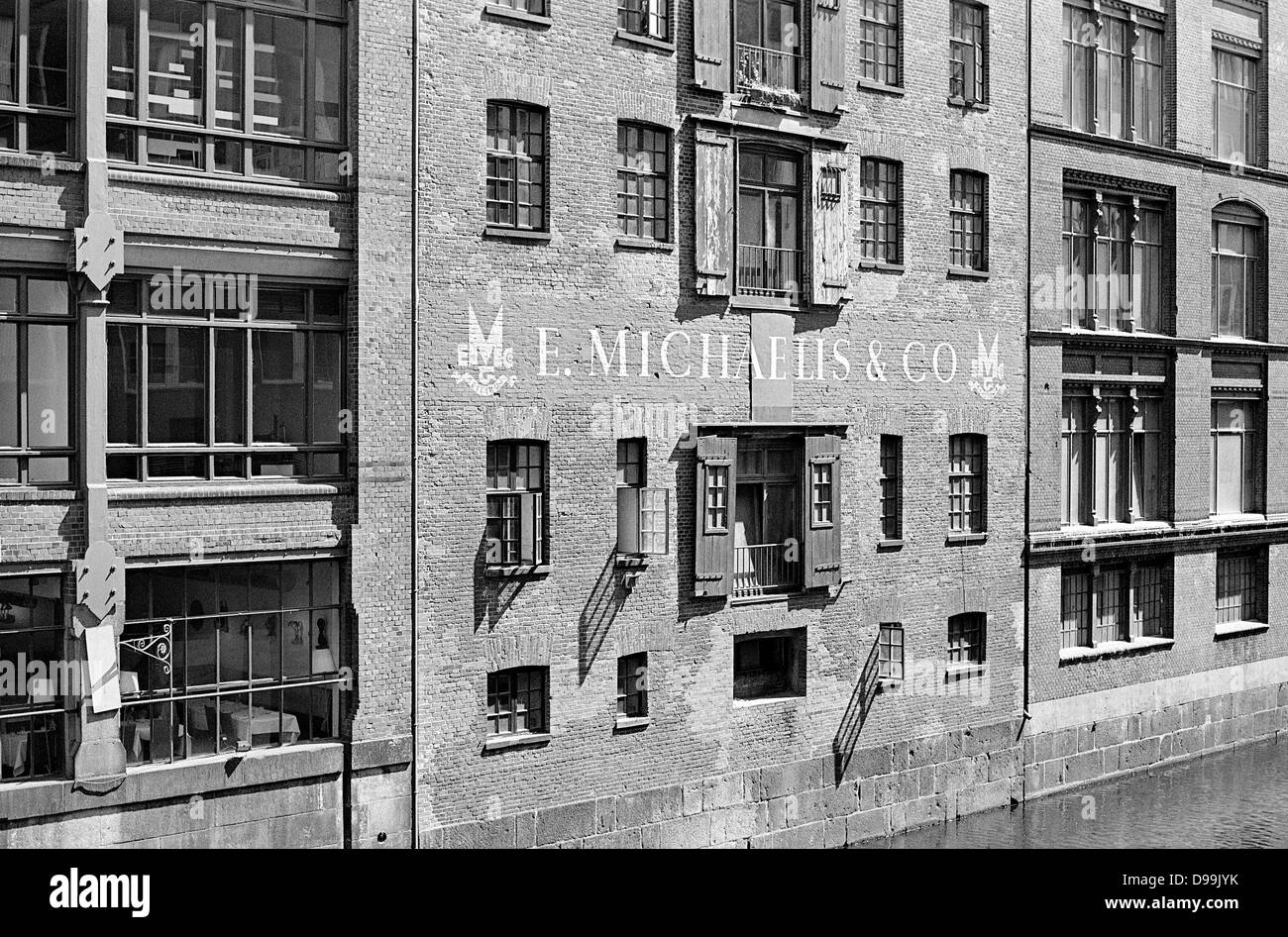 E. Michaelis & Co. paper wholesale trader (since 1804) warehouse at Herrengraben in Hamburg. Stock Photo