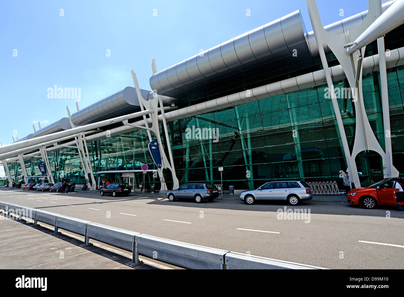 exterior of departure hall Porto International airport Portugal Stock