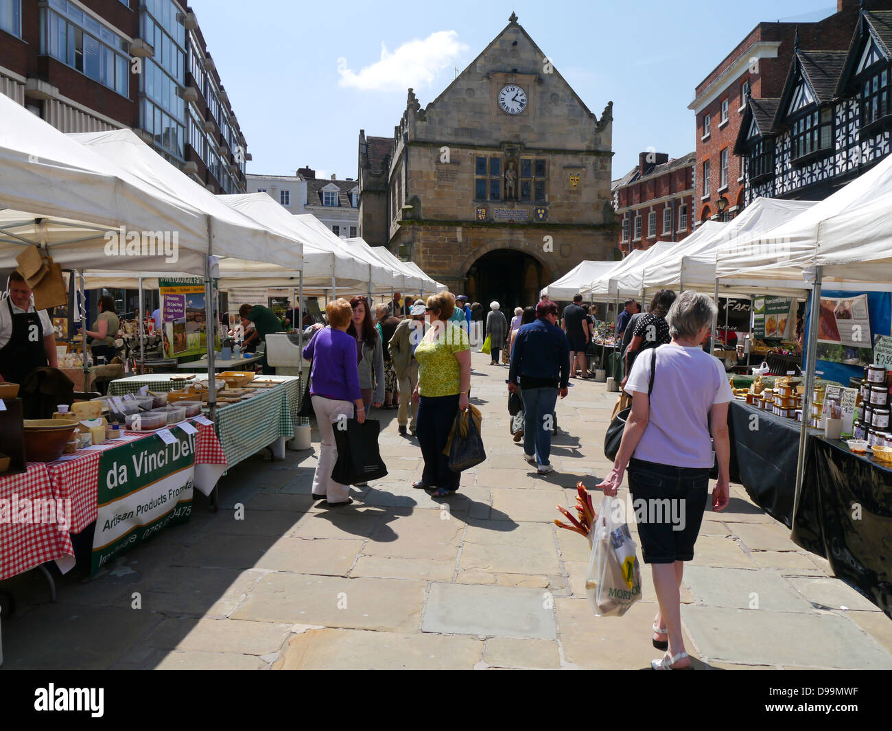 Farmer's market, Shrewsbury, Shropshire Stock Photo Alamy