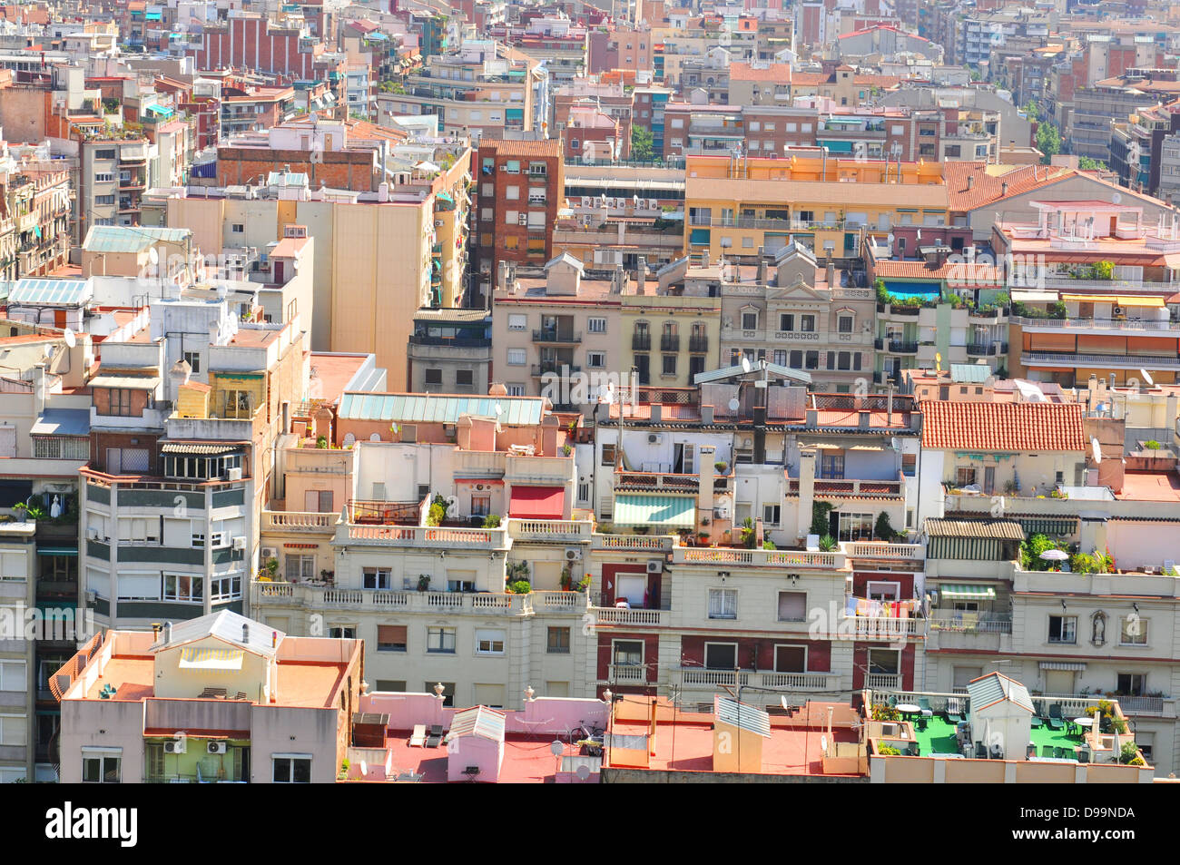Aerial view of Barcelona, Spain Stock Photo - Alamy