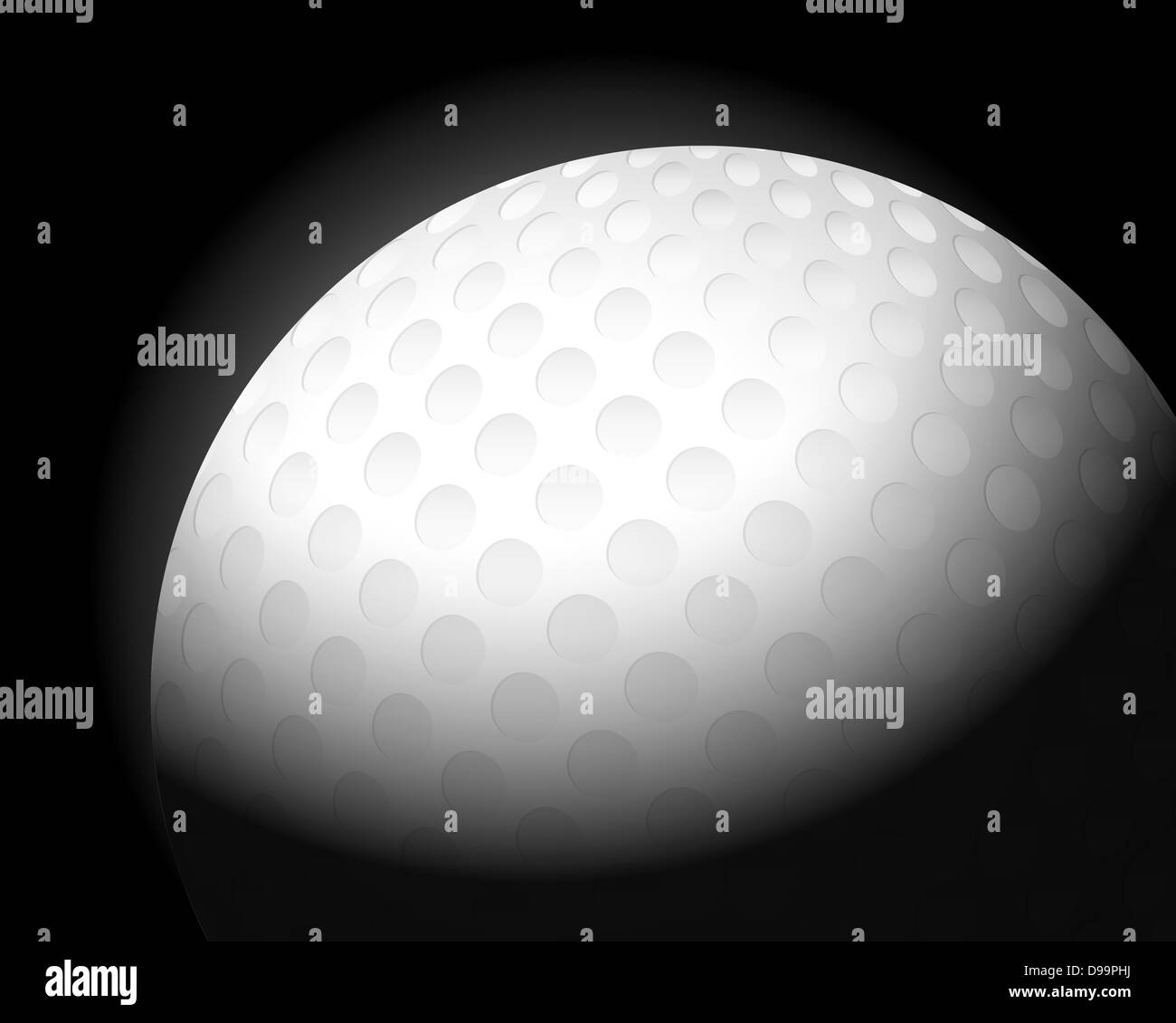 golf ball on black background. Vector illustration Stock Photo - Alamy