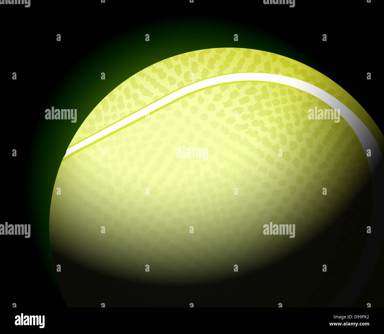 tennis ball on black background. Vector illustration Stock Photo - Alamy
