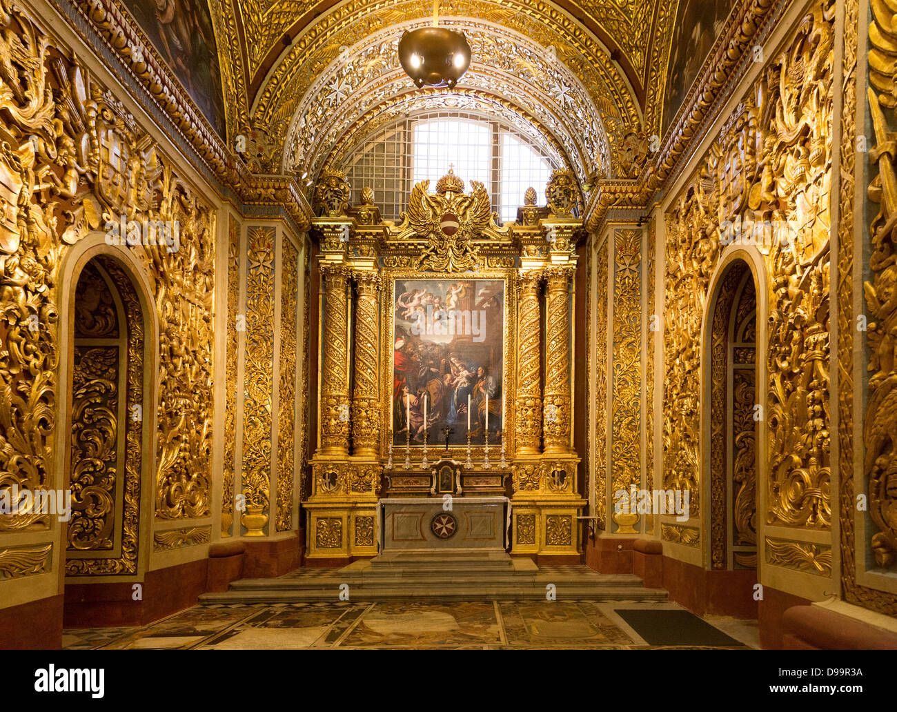 Chapel of the Langue of Germany, St John's Co-Cathedral, Valletta. Malta Stock Photo