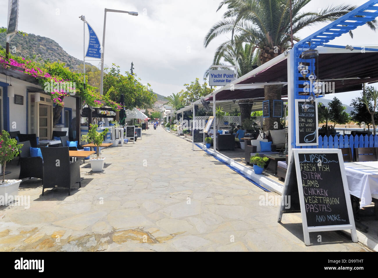 Kalkan Marina Restaurants Stock Photo - Alamy