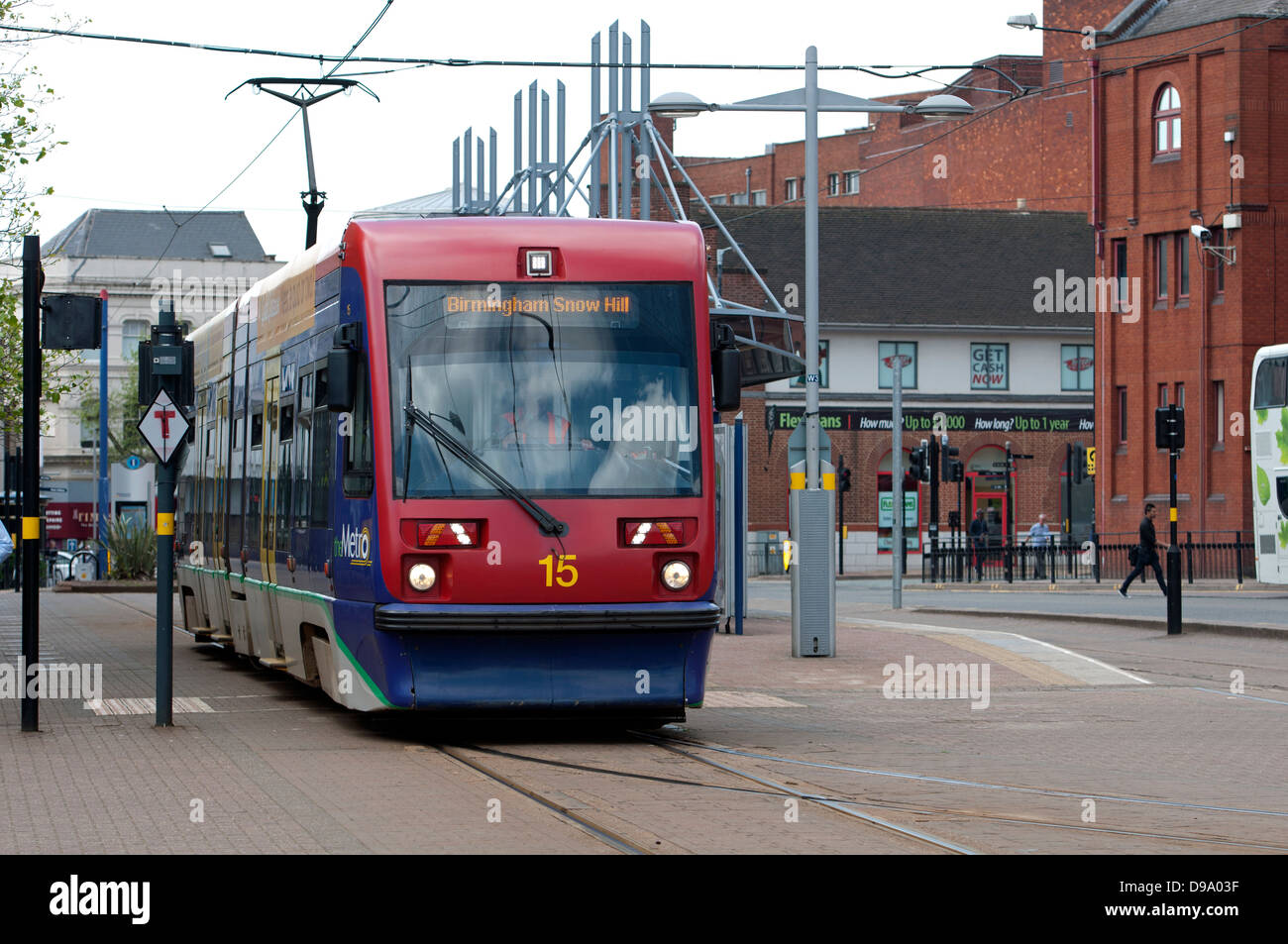 Midland Metro tram, Wolverhampton, West Midlands, England, UK Stock ...