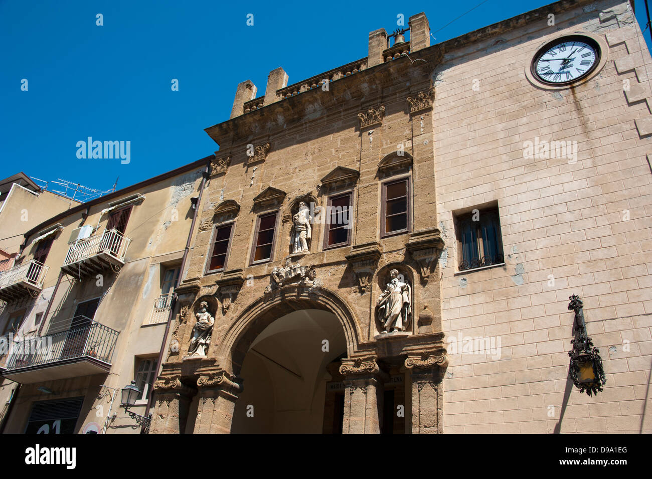 Sicily, Italy , Altstadt, Cefalu, Sizilien, Italien Stock Photo