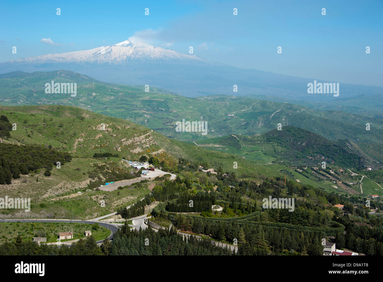 Mount Etna, Troina, Sicily, Italy, volcano, province Enna , Vulkan Aetna, Troina, Sizilien, Italien, Provinz Enna Stock Photo