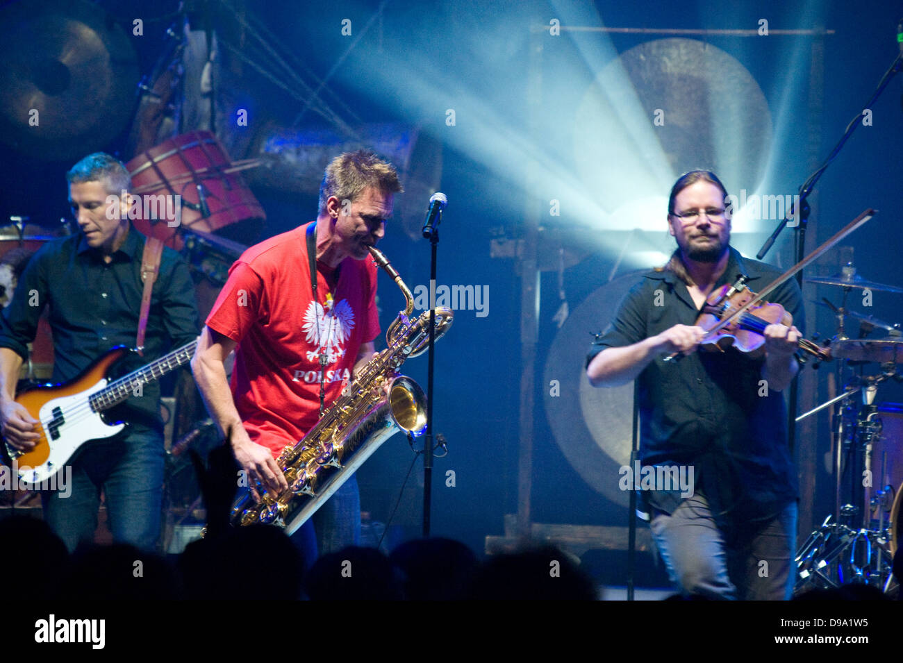 Swedish folk-rock group Hoven Droven performing during the Cross Culture Festival in Warsaw, Poland Stock Photo