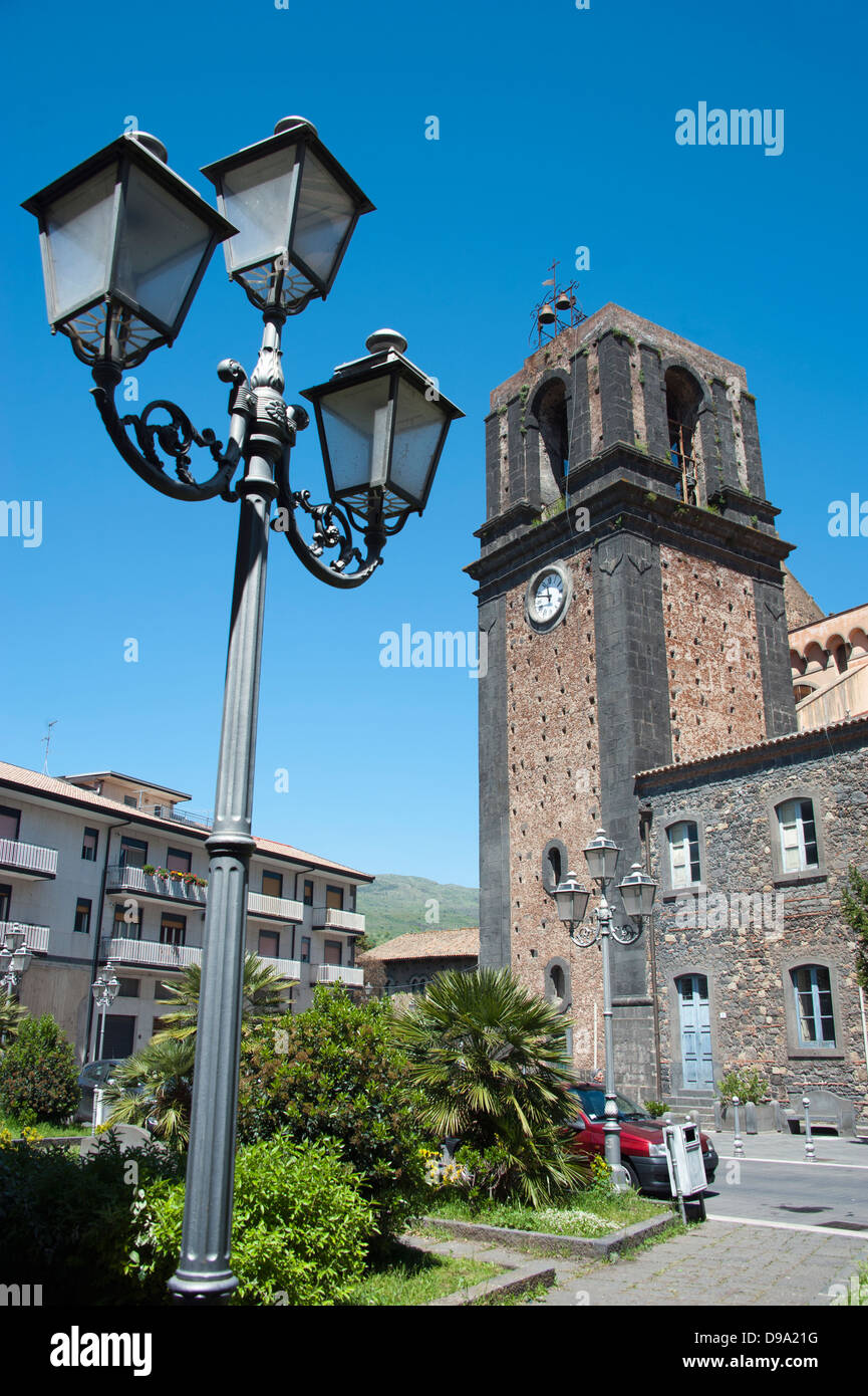 Church, San Nicola, Randazzo, province Catania, Sicily, Italy , Kirche, San Nicola, Randazzo, Provinz Catania, Sizilien, Italien Stock Photo