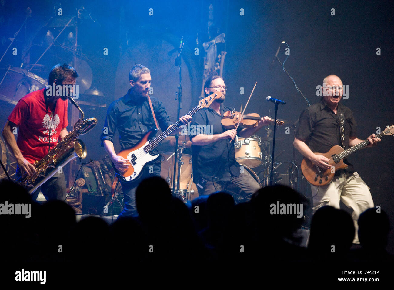 Swedish folk-rock group Hoven Droven performing during the Cross Culture Festival in Warsaw, Poland Stock Photo