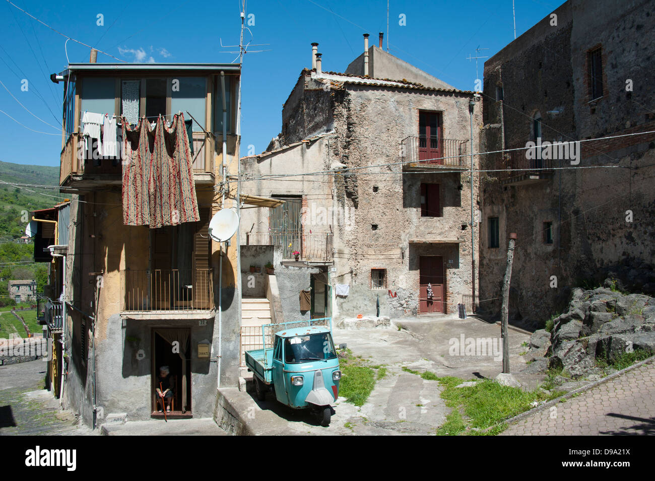 Old Town Randazzo Sicily Italy Altstadt Randazzo Sizilien Italien Stock Photo Alamy