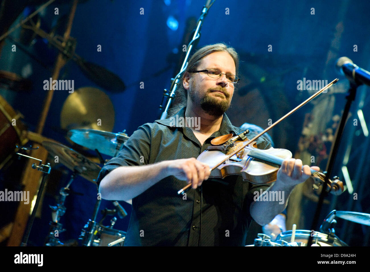 Swedish folk-rock group Hoven Droven performing during the Cross Culture Festival in Warsaw, Poland Stock Photo