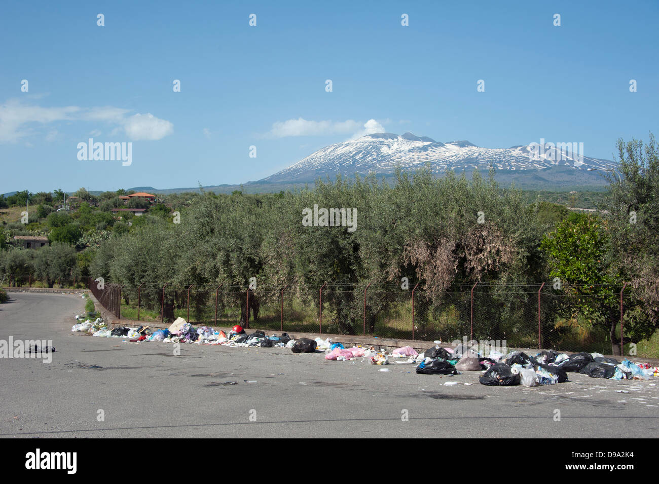 Garbage, Adrano, Mount Etna, Sicily, Italy , Muell, Adrano, Aetna, Sizilien, Italien Stock Photo