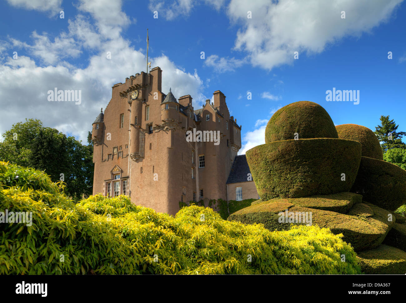Crathes Castle on Deeside, Scotland Stock Photo Alamy