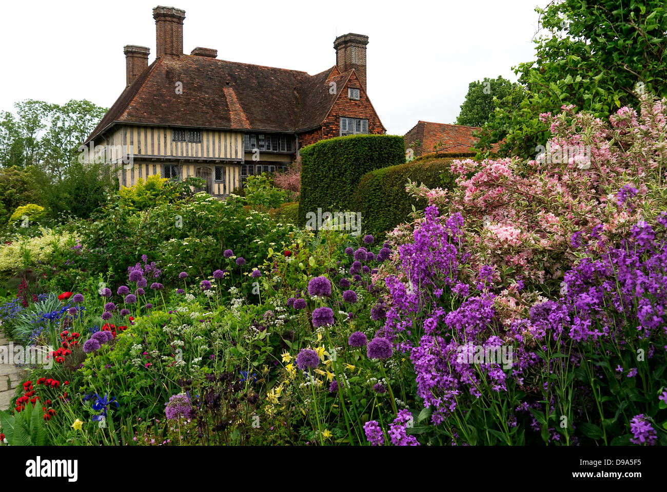 Great Dixter house and garden in June Stock Photo