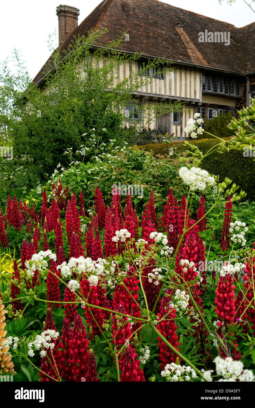 Great Dixter house and gardens in June Stock Photo