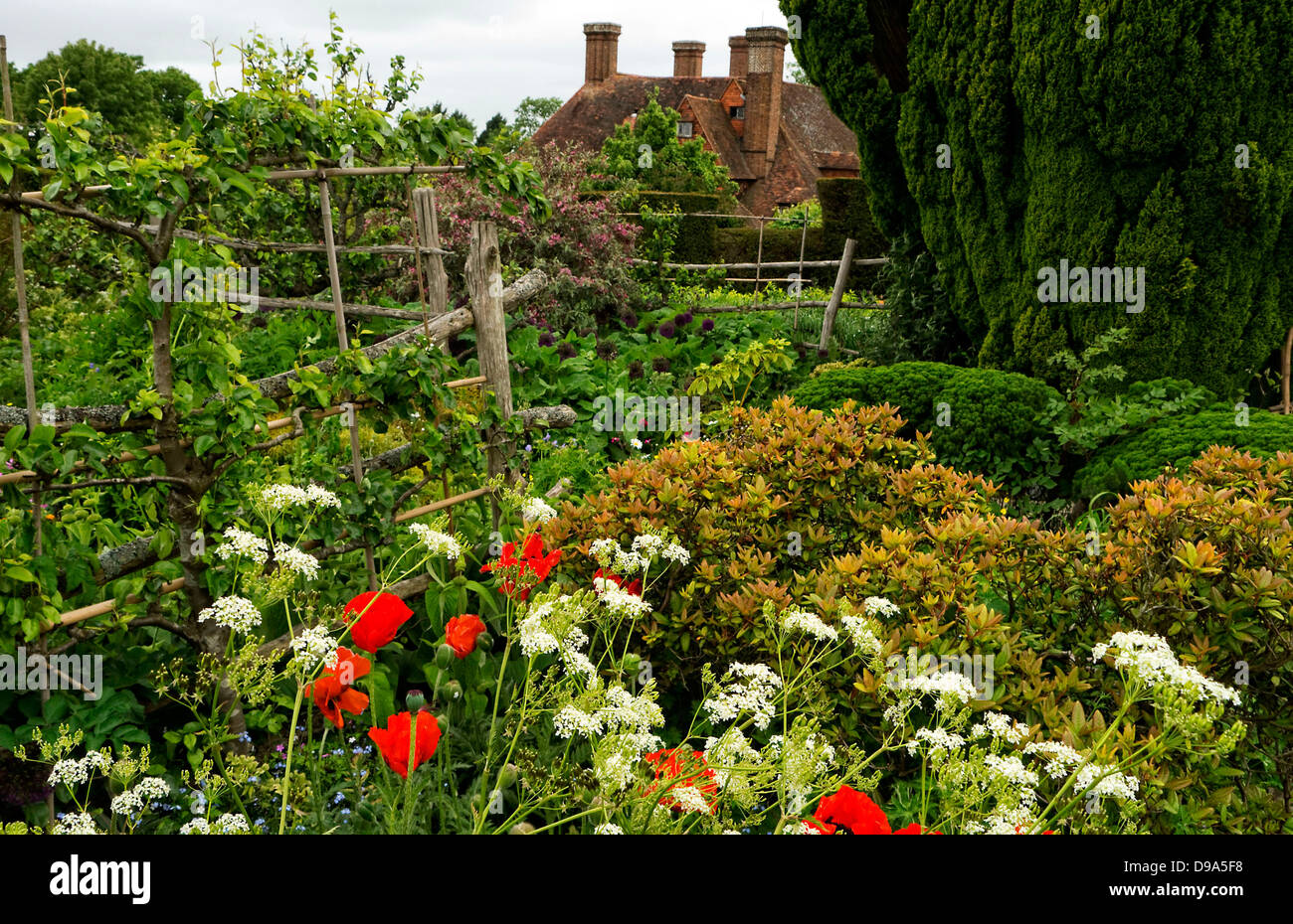 Great Dixter house and garden in June Stock Photo