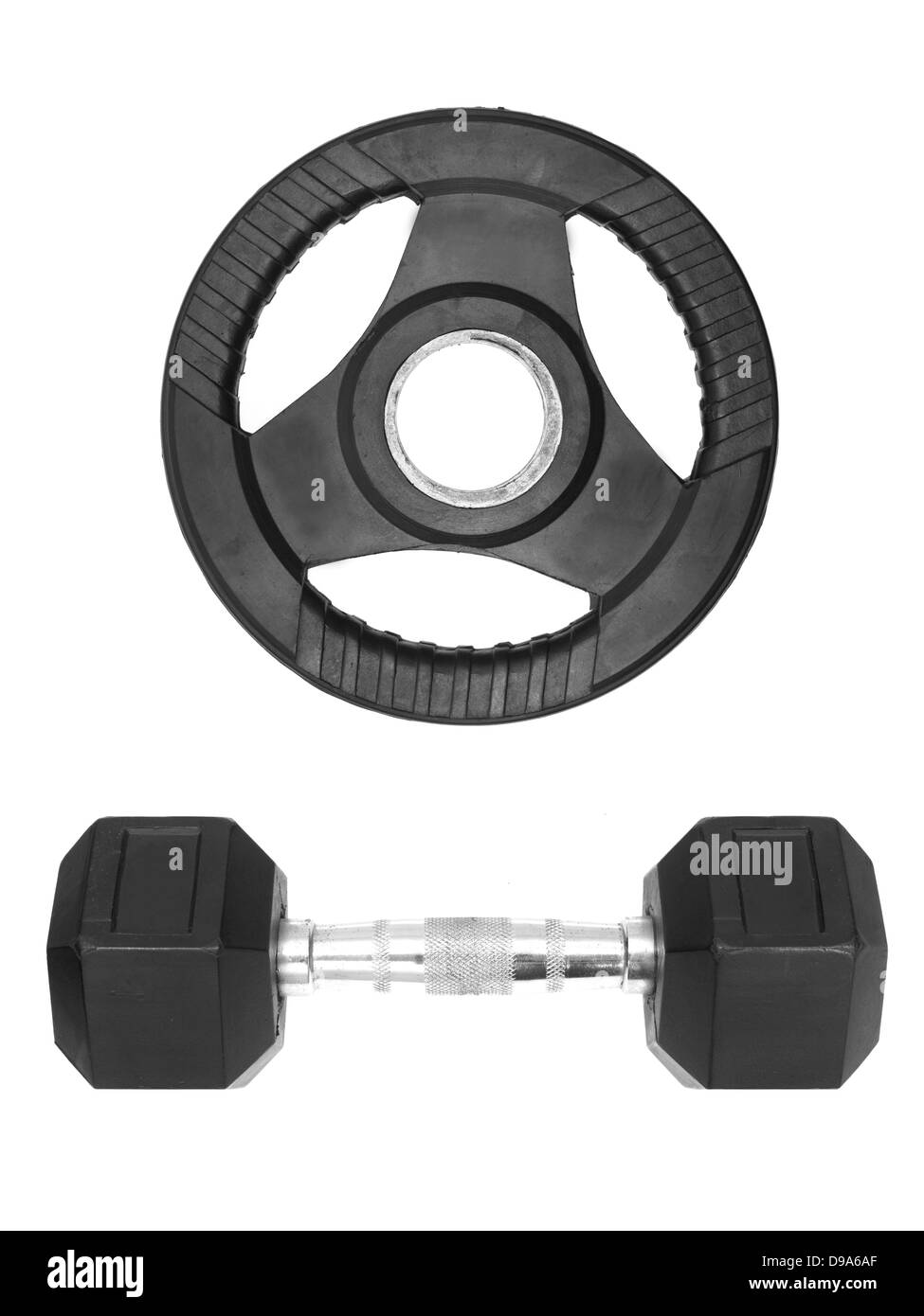 Gym weights isolated against a white background Stock Photo Alamy
