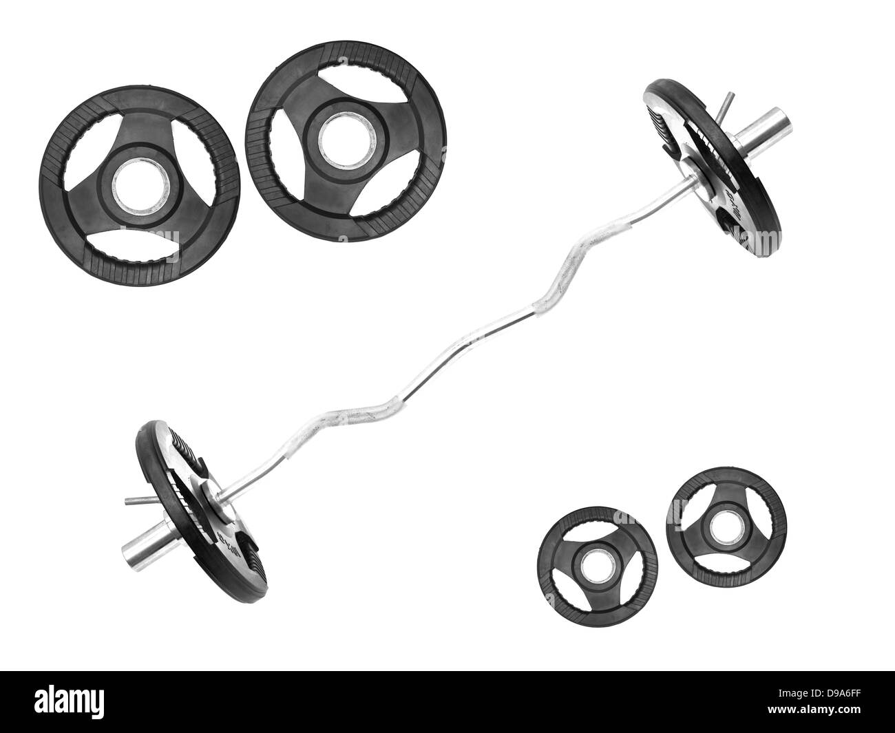 Gym weights isolated against a white background Stock Photo Alamy