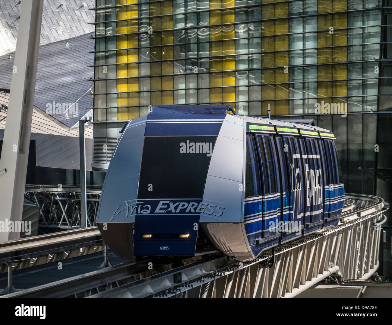 LAS VEGAS.NEVADA, USA - MAY 27, 2013:  Aria Express -  monorail in Las Vegas Stock Photo
