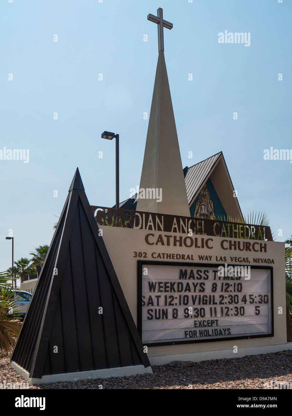 Guardian angel cathedral catholic church in las vegas nevada usa stock
