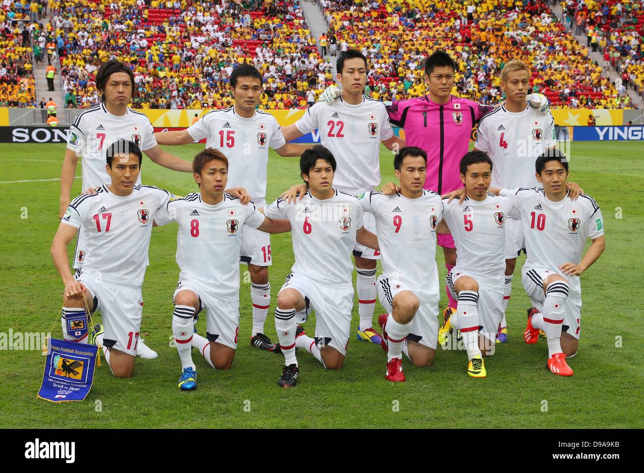Japan National Team Group Line Up Jpn June 15 13 Football Soccer Fifa Confederations Cup Brazil Japan National Team Group Line Up Jpn June 15 13 Football Soccer Fifa Confederations Cup Brazil