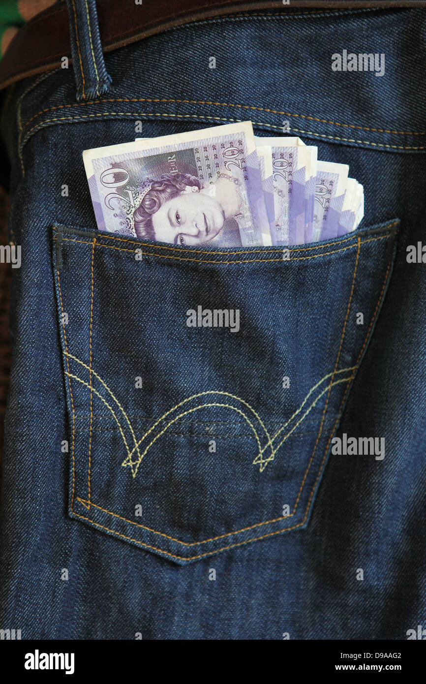 pocket money Stock Photo