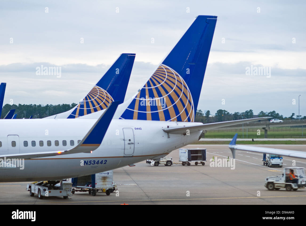 Houston, Texas, USA February 1, 2013 United Airlines aircraft parked
