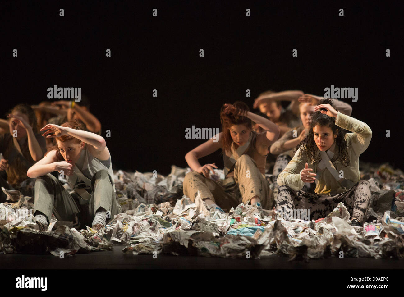 Dance project "Riot Offspring" at Sadler's Wells Theatre, London. Stock Photo