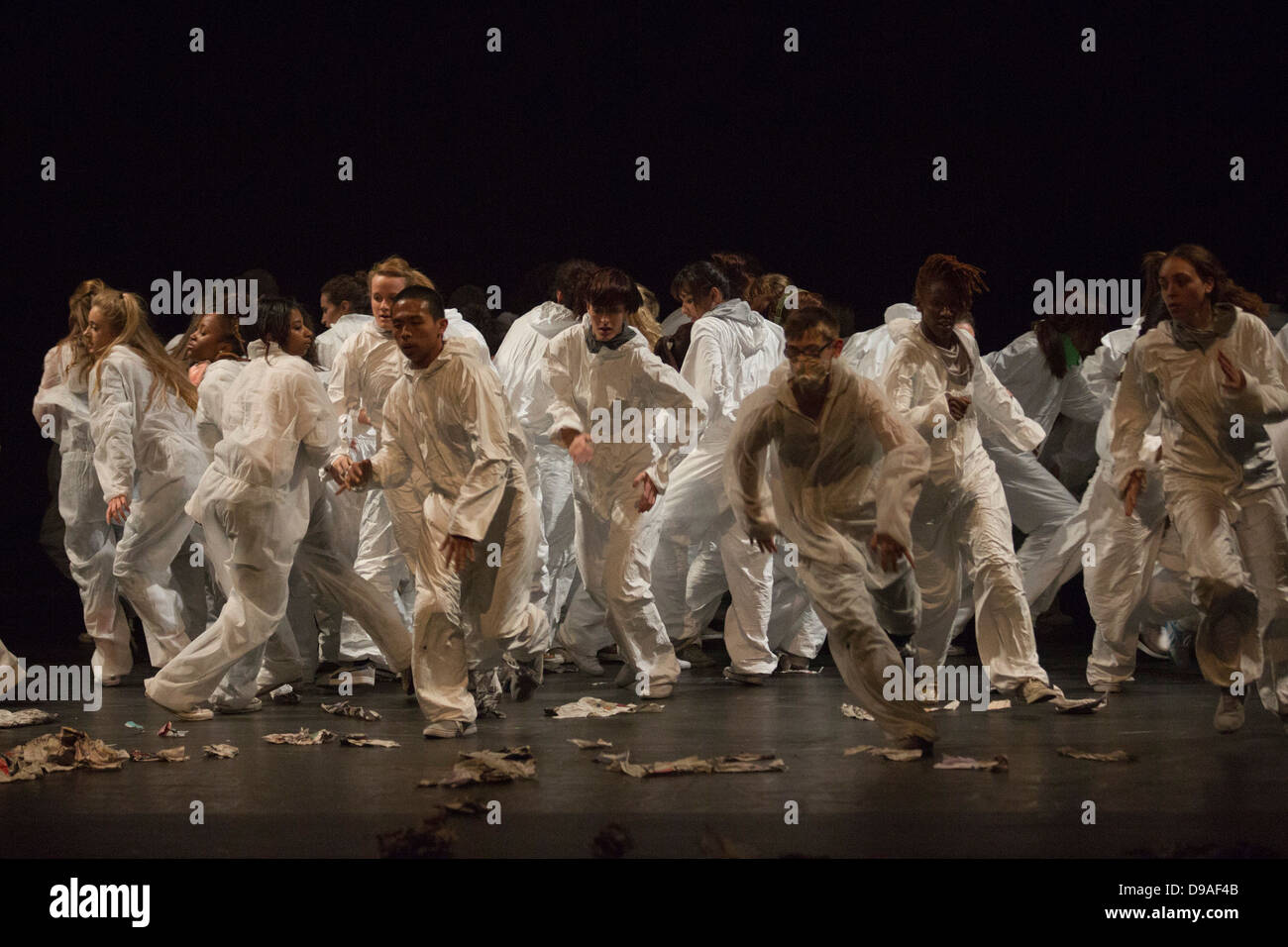 Dance project 'Riot Offspring' at Sadler's Wells Theatre, London. Stock Photo