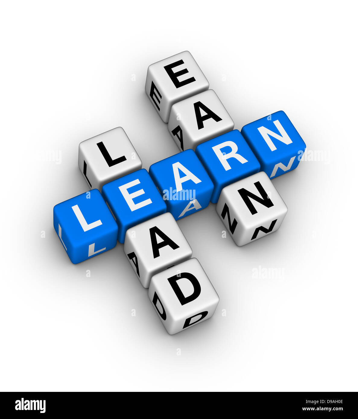 Learn to Lead and Earn crossword puzzle Stock Photo Alamy