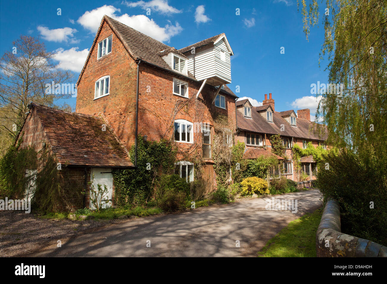 Old mill in a village, England, UK. Stock Photo