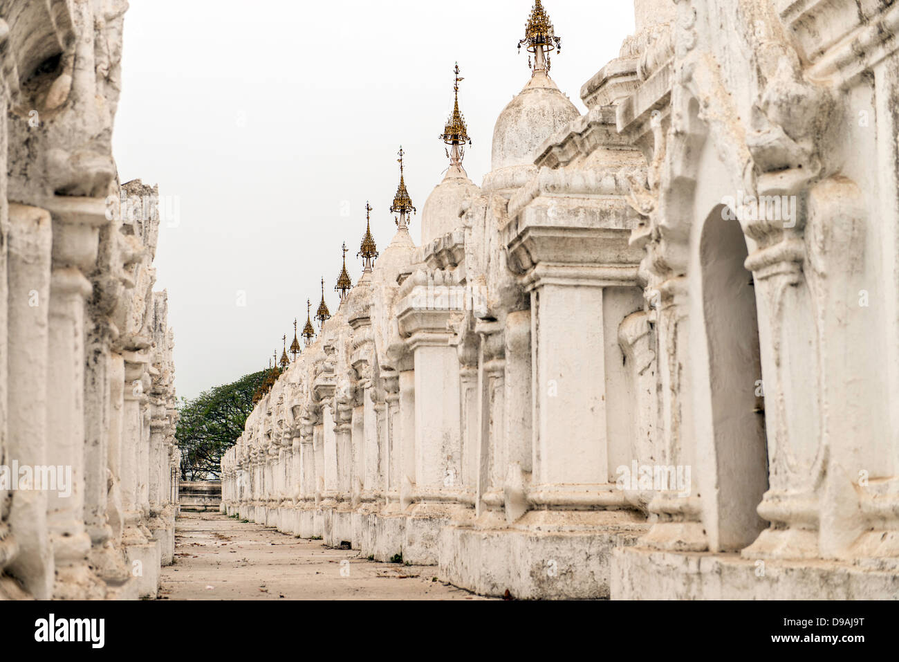 Kuthodaw or Royal Merit Pagoda Mandalay Myanmar Burma South East Asia Stock Photo