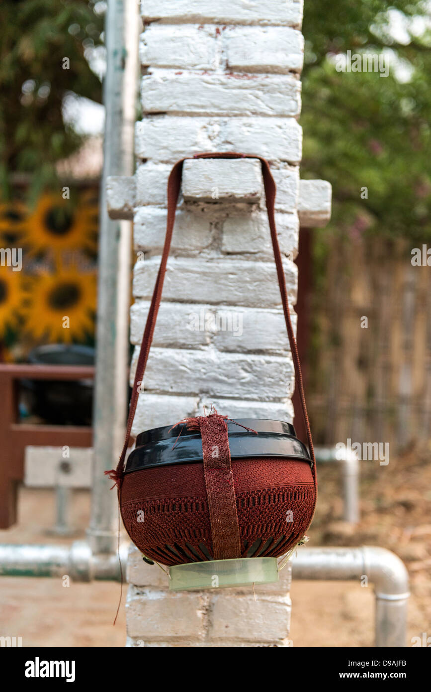 Alms bowl Bagan Myanmar Burma South East Asia Stock Photo