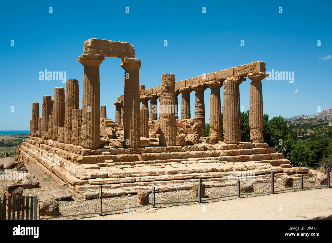 Temple of Hera Valley of Temples Agrigent Sicily Italy Tempel der Hera Tal der Tempel Agrigent Sizilien Italien Agrigento Stock Photo