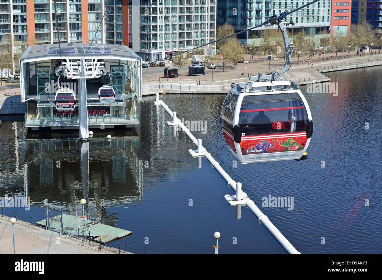 Emirates cable cars, Emirates Greenwich Peninsula, London, England