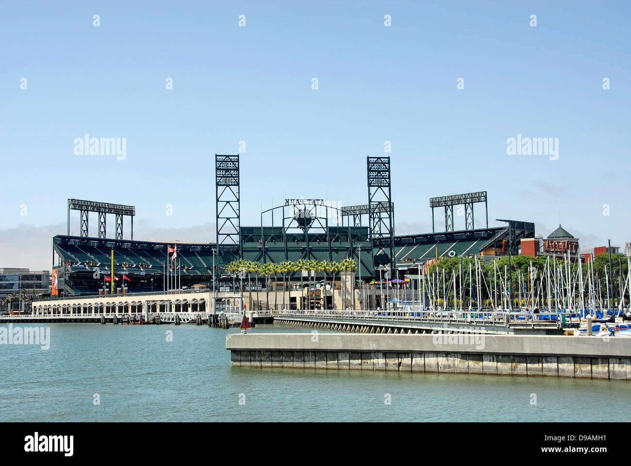 AT&T Park stadium on San Francisco Bay in San Francisco, California Stock Photo