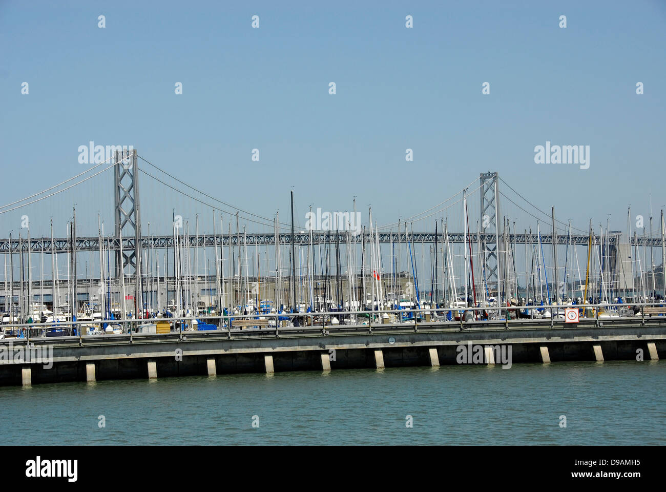 San Francisco Bay in San Francisco California Stock Photo